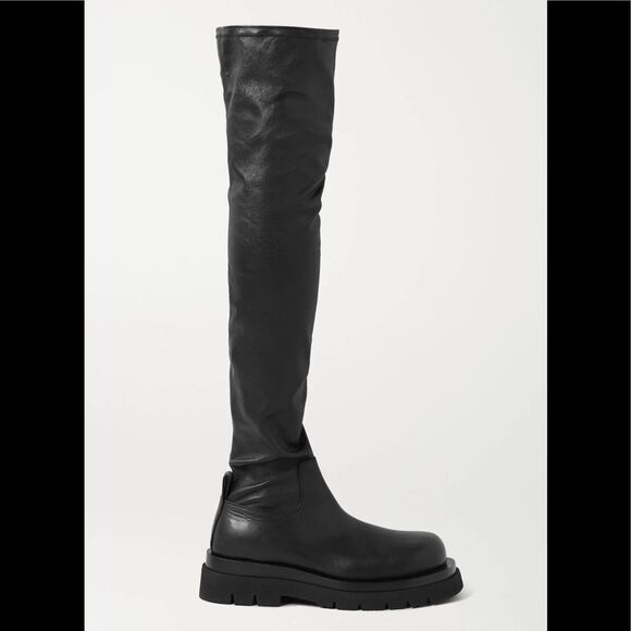 Bottega Veneta Black Over the Knee Boots - Picture 3 of 10